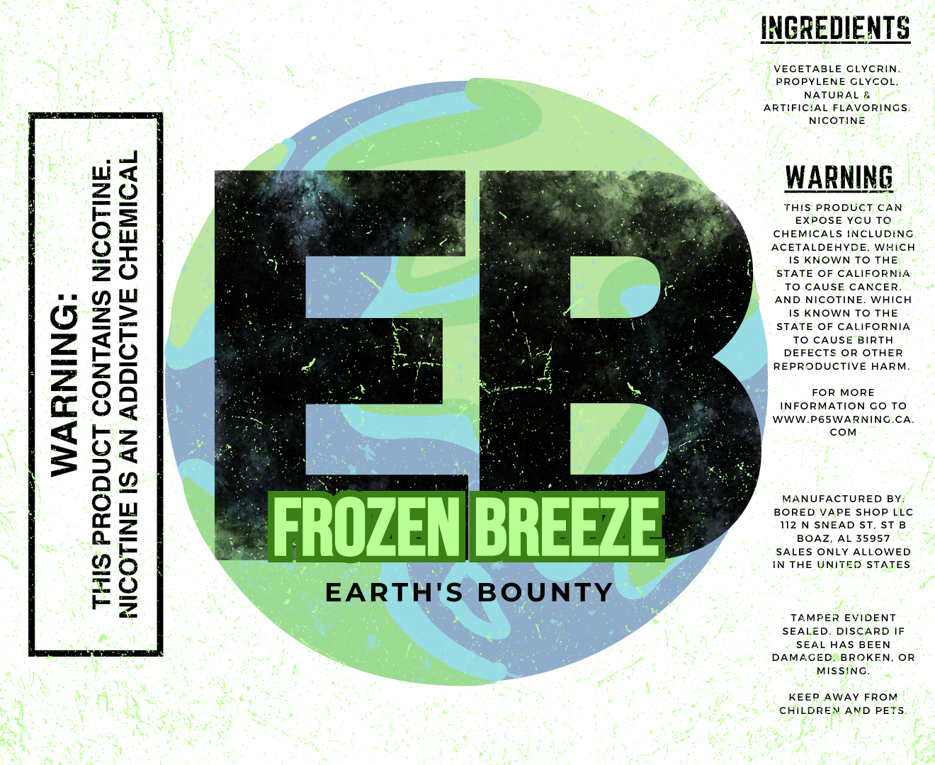 Frozen Breeze by Earth's Bounty E-Juice Frozen Breeze by Earth's Bounty E-Juice