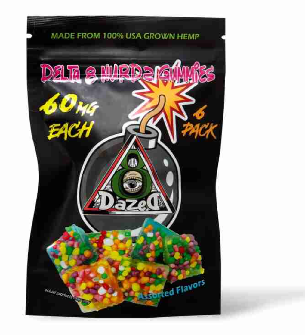 Dazed delta 8 Nerd Gummies 60mg-6ct