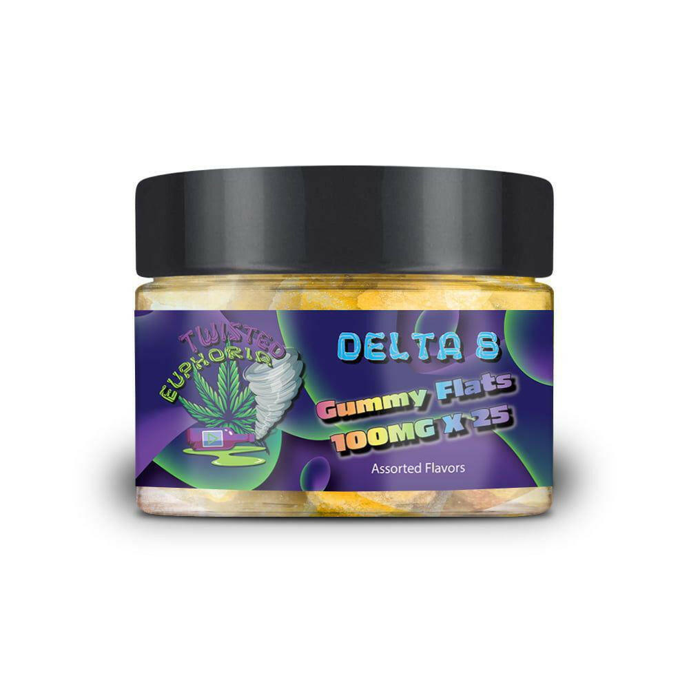 Twisted Euphoria Delta 8 Gummy Flats