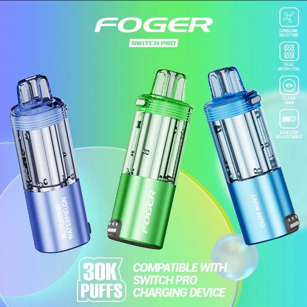 Foger Switch Pro Kit 30K Puffs 19ML Disposable Device & Powerbank 5%