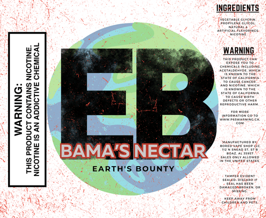 Bama's Nectar - Earths Bounty E-Juice