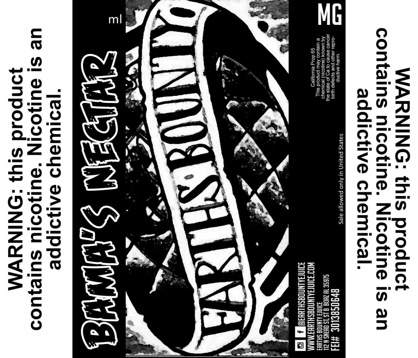 Bama's Nectar - Earths Bounty E-Juice