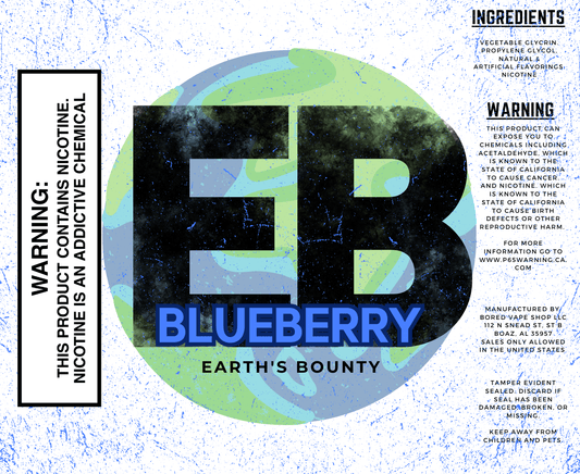 Blueberry - Earths Bounty E-Juice