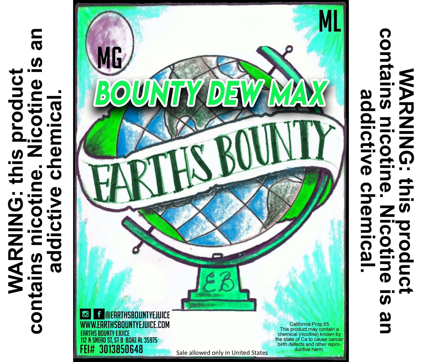 Bounty Dew Max - Earths Bounty E-Juice