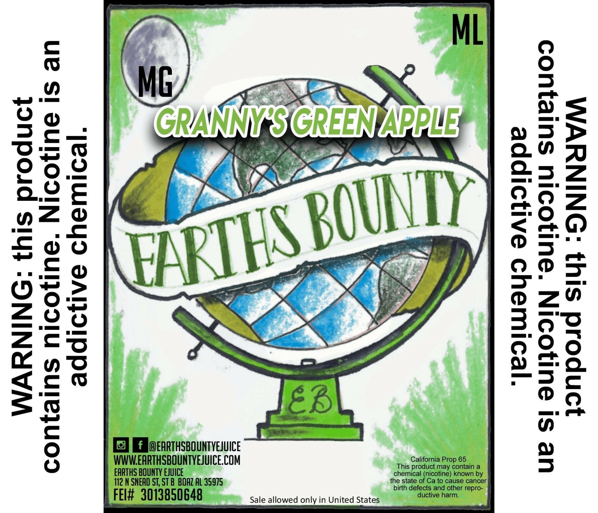 Granny's Green Apple - Earths Bounty E-Juice
