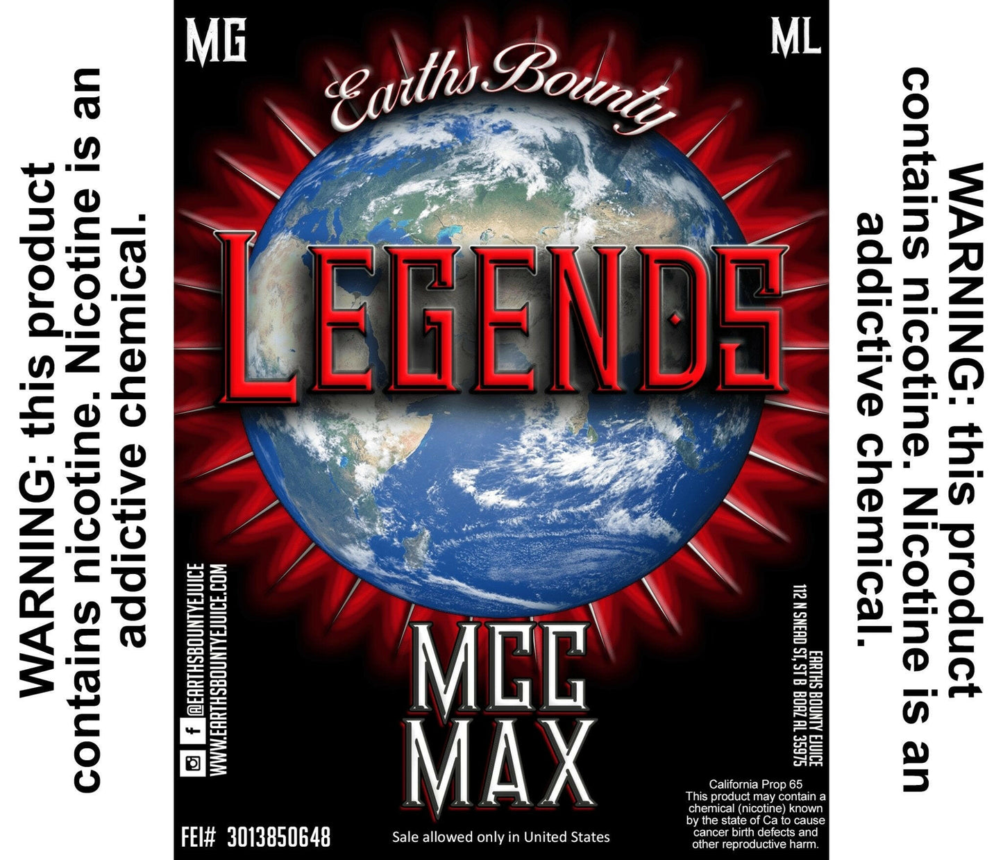 Legends MCC Max - Earths Bounty E-Juice