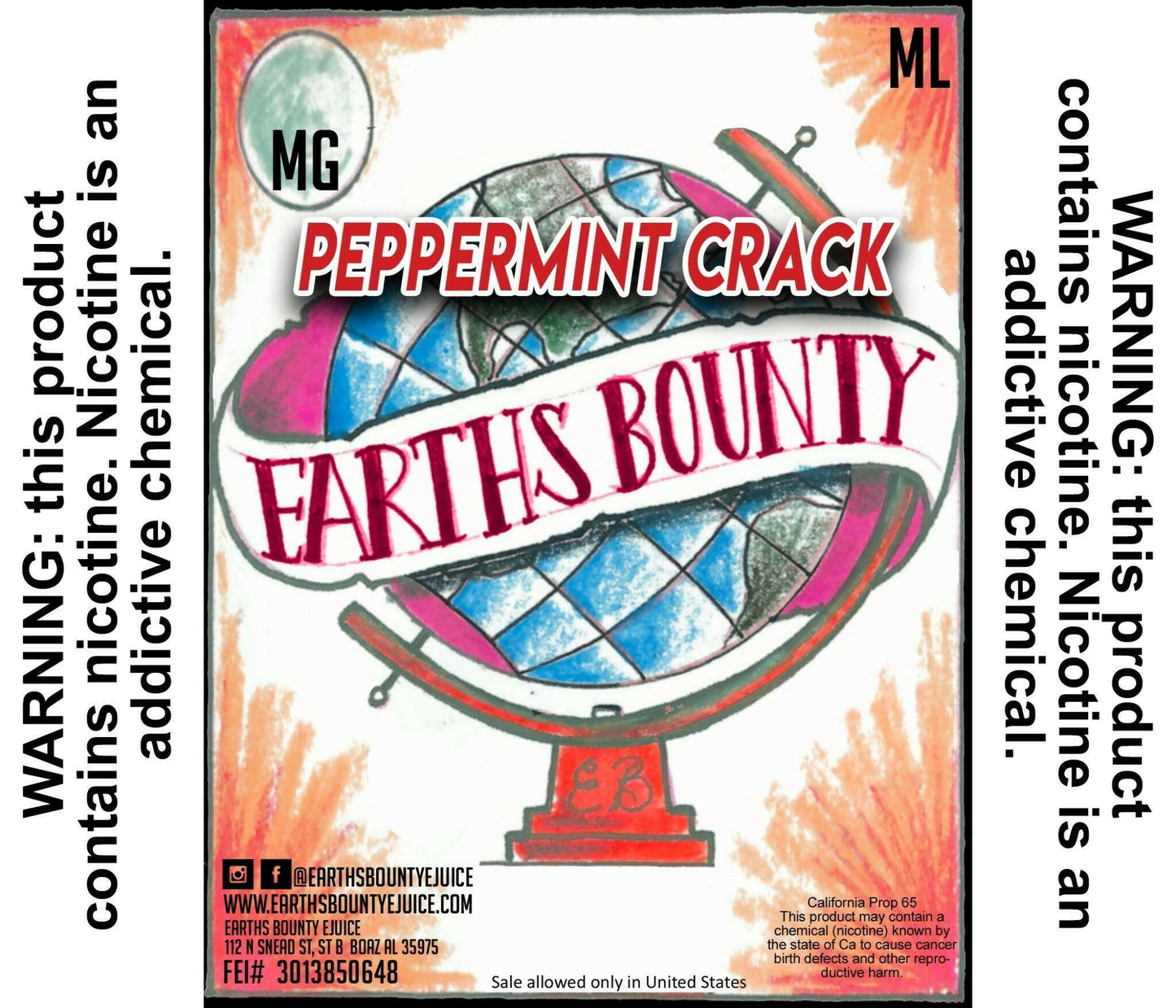 Peppermint Crack - Earths Bounty E-Juice