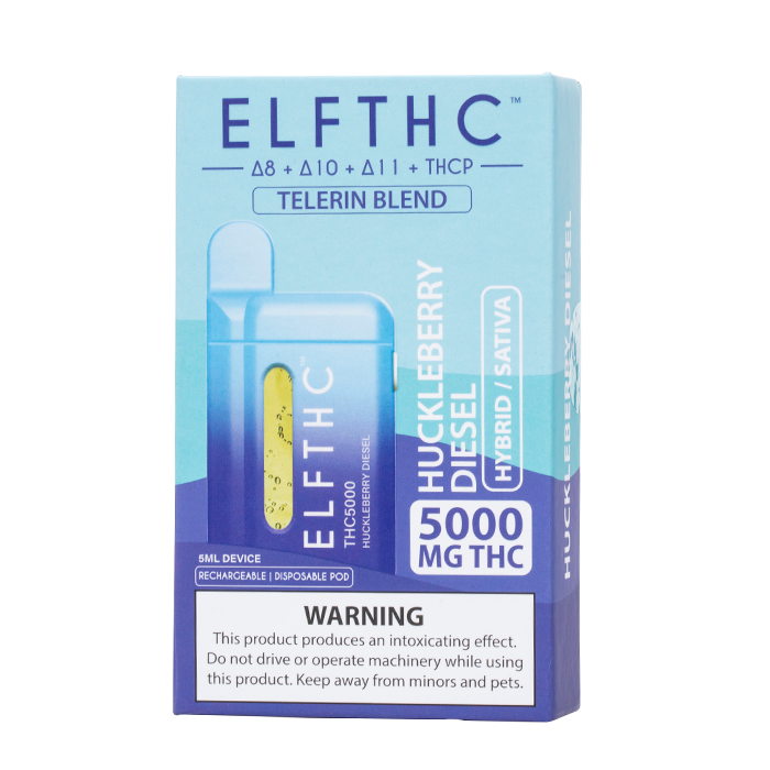 ELFTHC Telerin Blend D8+D10+D11+THC-P  380mah  Disposable Vape 5000MG 5Gram