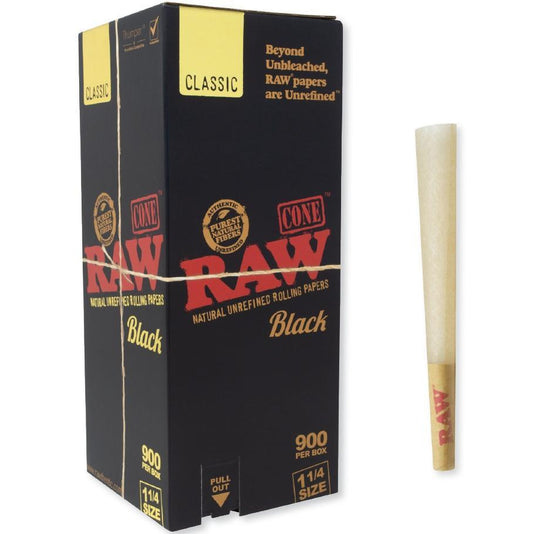 Raw Black Classic 1 1/4 Cones
