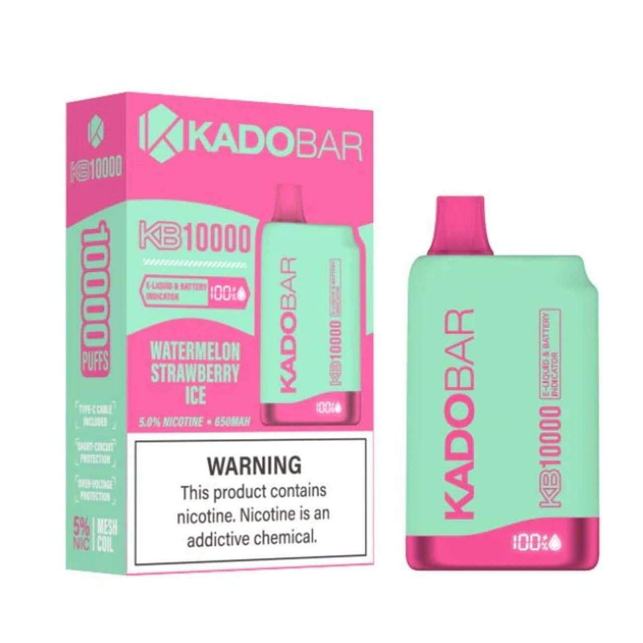Kado Bar KB10000 18ML 10000 Puffs 650mAh Prefilled Nicotine Salt Rechargeable Disposable Vape by Earth's Bounty E-Juice Kado Bar KB10000 18ML 10000 Puffs 650mAh Prefilled Nicotine Salt Rechargeable Disposable Vape by Earth's Bounty E-Juice