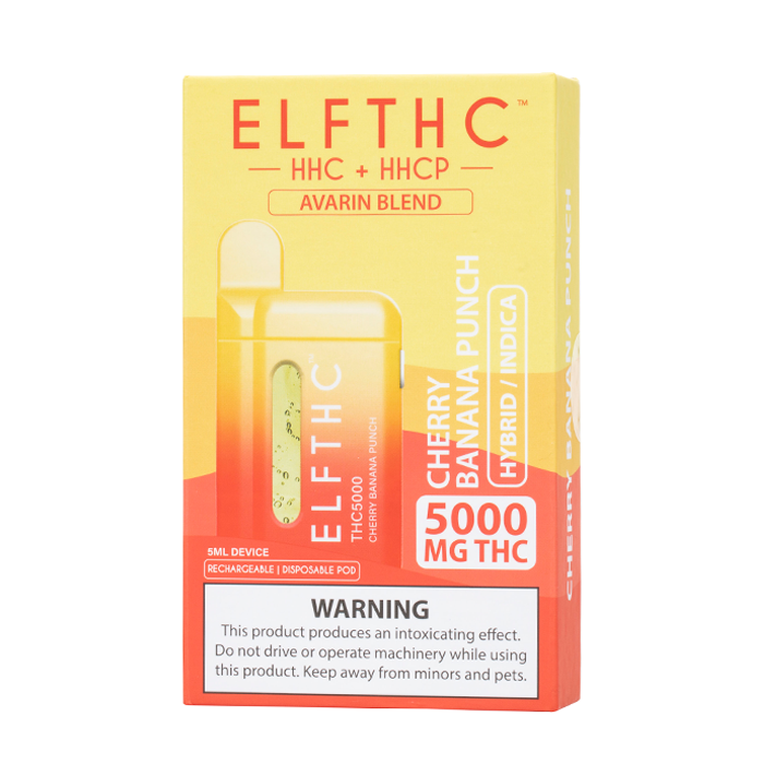 ELFTHC Avarin Blend HHC+HHCP 380mah Rechargeable Vape 5000MG 5Gram