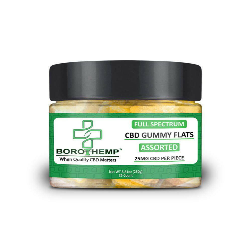 Boro Hemp Full Spectrum CBD Gummy Flats 25mg