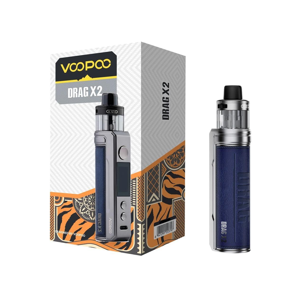 VooPoo Drag X2 80W 18650 Pod System Starter Kit With Refillable 5ML PnP X  Pod Tank