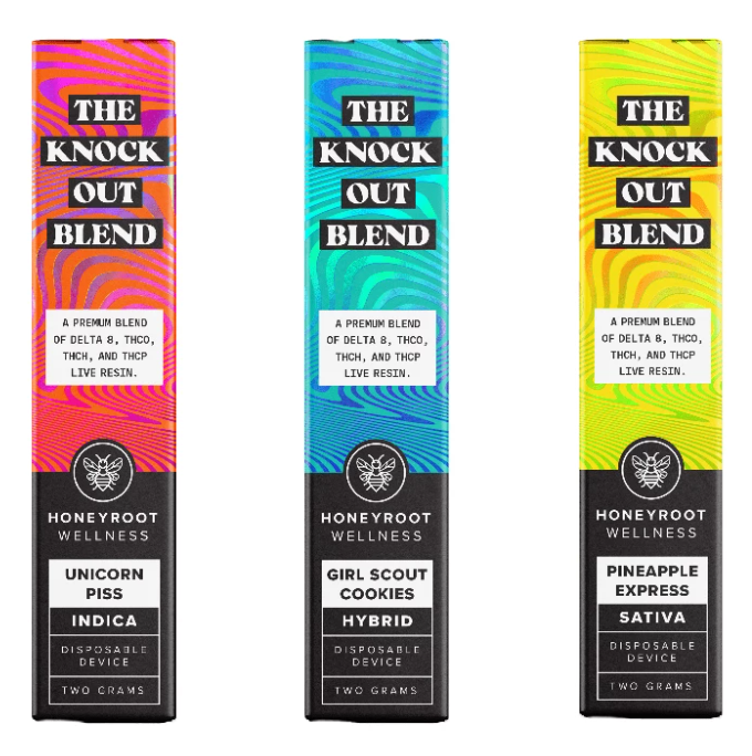 The Knock Out Blend (Delta 8 THCH THCJD THCP Live Resin) 2 Grams By ...