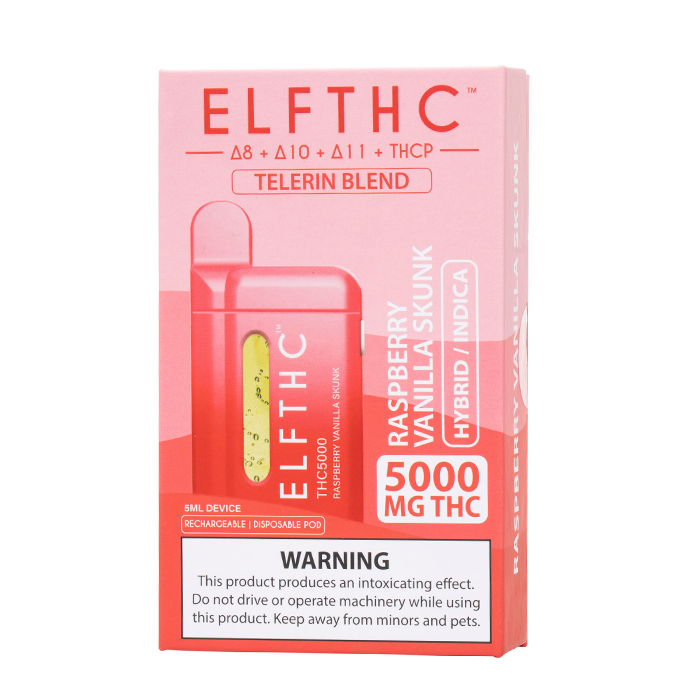 ELFTHC Telerin Blend D8+D10+D11+THC-P  380mah  Disposable Vape 5000MG 5Gram