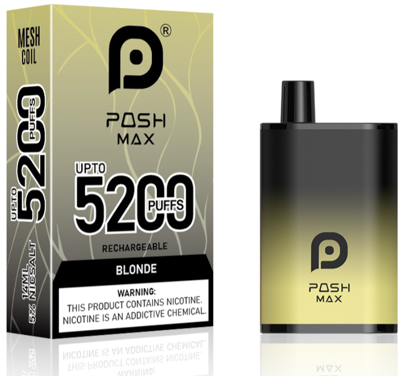 Posh Max 5200 Puffs Disposable by Earth's Bounty E-Juice Posh Max 5200 Puffs Disposable by Earth's Bounty E-Juice