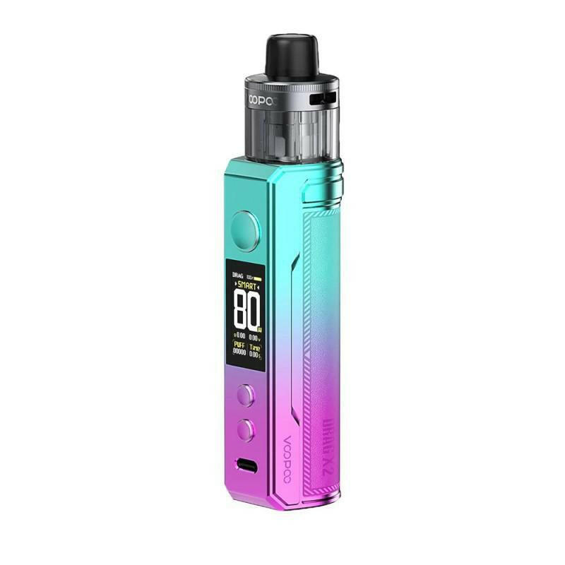 VooPoo Drag X2 80W 18650 Pod System Starter Kit With Refillable 5ML PnP X Pod Tank by Earth's Bounty E-Juice VooPoo Drag X2 80W 18650 Pod System Starter Kit With Refillable 5ML PnP X Pod Tank by Earth's Bounty E-Juice