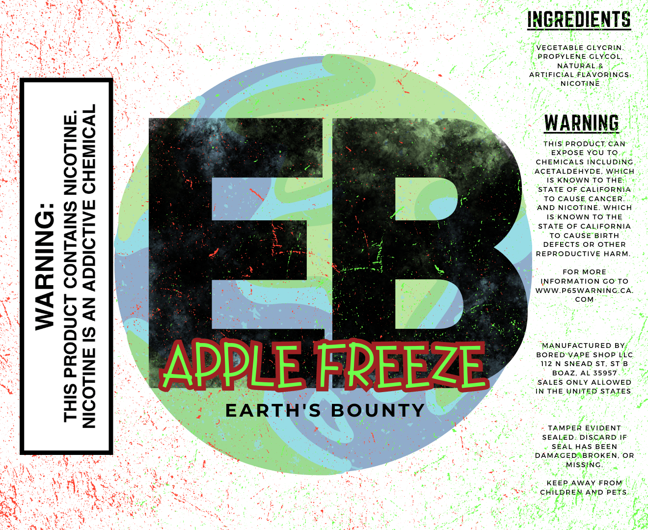 Apple Freeze - Earths Bounty E-Juice