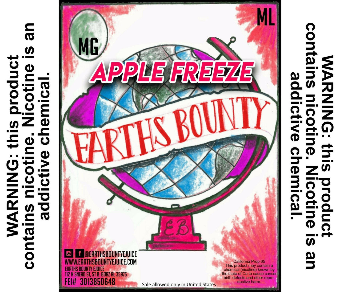 Apple Freeze - Earths Bounty E-Juice