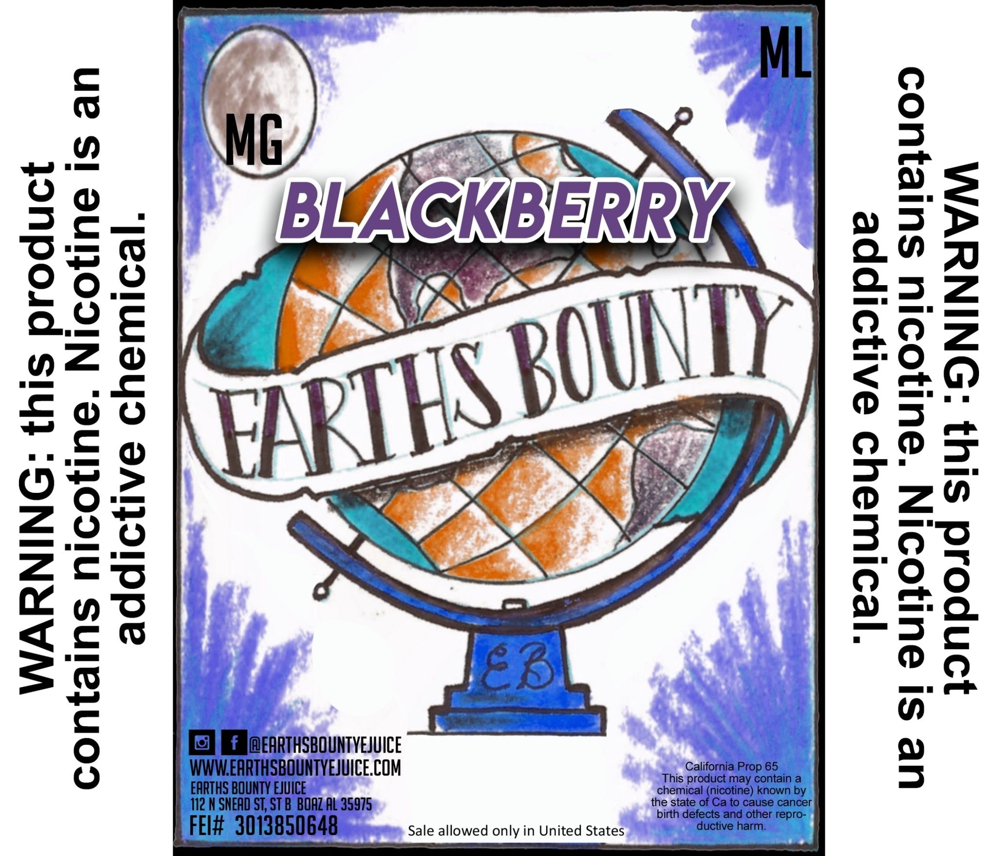 Blackberry - Earths Bounty E-Juice