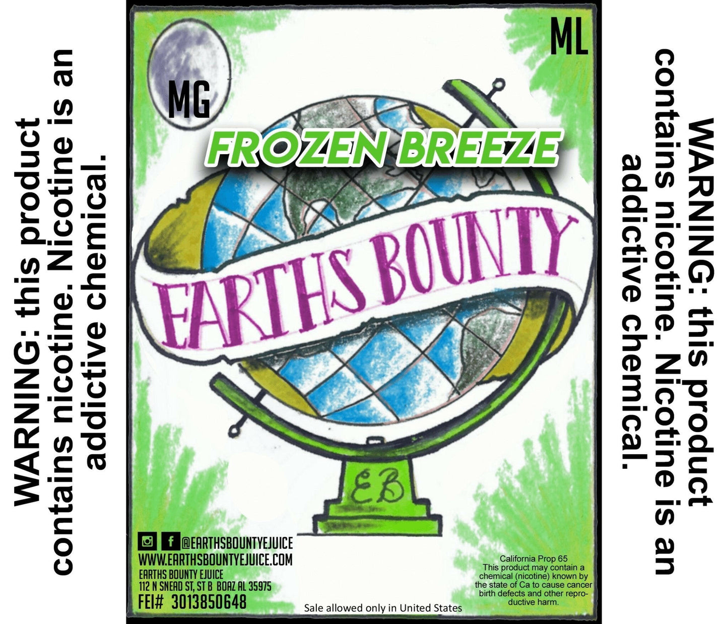Frozen Breeze - Earths Bounty E-Juice
