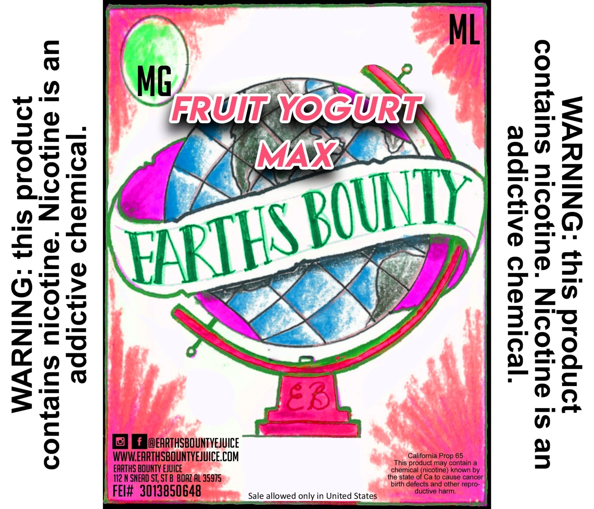 Fruit Yogurt Max - Earths Bounty E-Juice