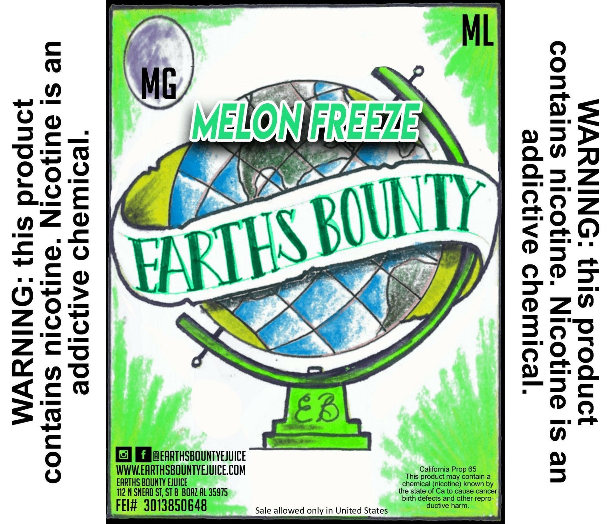 Melon Freeze - Earths Bounty E-Juice